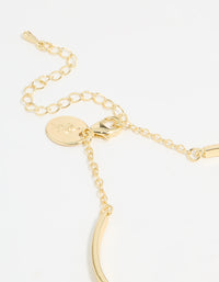 Gold Plated Infinity Heart Wrist Cuff - link has visual effect only