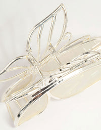 Silver Acrylic Butterfly Claw Clip - link has visual effect only