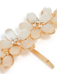 Gold Flower Hair Hook - link has visual effect only