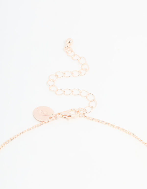 Kids Rose Gold Ballet Charm Pendant Necklace