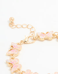 Kids Gold Butterfly Bracelet & Ring Set - link has visual effect only