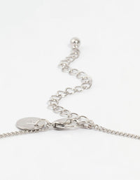 Silver Cubic Zirconia Statement Necklace - link has visual effect only