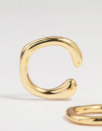 Gold Plated Organic Ear Cuffs - link has visual effect only
