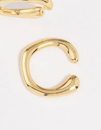 Gold Plated Organic Ear Cuffs - link has visual effect only