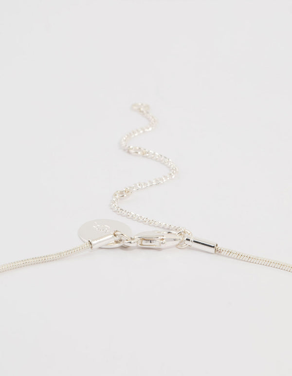 Silver Plated Heart Pendant Necklace