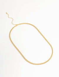 Gold Plated Fine Weave Box Chain Necklace - link has visual effect only