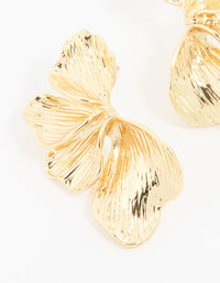 Gold Plated Leaf Stud Earrings - link has visual effect only