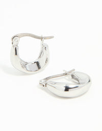 Waterproof Gold Plated Stainless Steel Organic Twisted Hoop Earrings - link has visual effect only