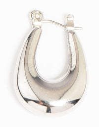 Waterproof Stainless Steel Half Hoop Earrings - link has visual effect only