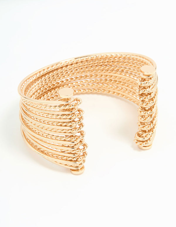 Gold Layered Wrist Cuff