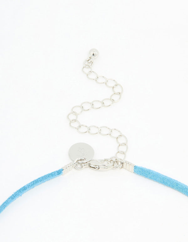 Silver Cord Knotted Pendant Necklace