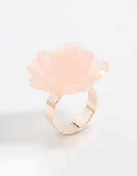 Rose Gold Large Rosette Ring - link has visual effect only