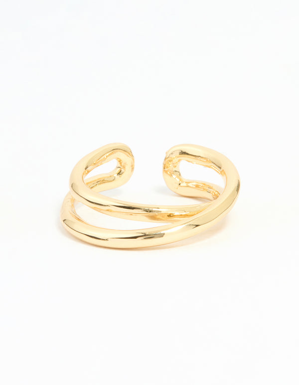 Gold Plated Open Band Ring