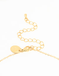 Waterproof Gold Plated Stainless Steel Evil Eye Heart Necklace - link has visual effect only