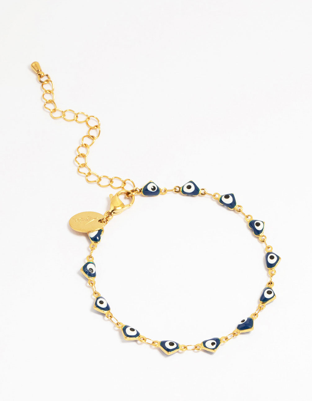 Waterproof Gold Plated Stainless Steel Evil Eye Bracelet