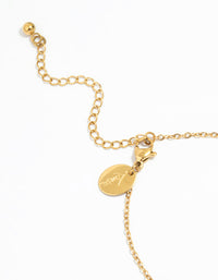 Waterproof Gold Plated Cubic Zirconia Droplet Butterfly Bracelet - link has visual effect only
