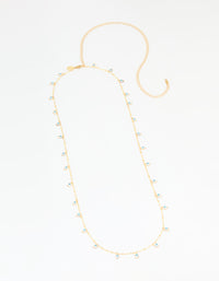 Waterproof Gold Plated Stainless Steel Evil Eye Waist Chain - link has visual effect only