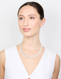 Silver Chain Large Necklace - link has visual effect only