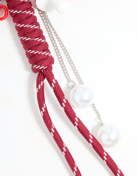 Red Rope & Heart Keychain - link has visual effect only