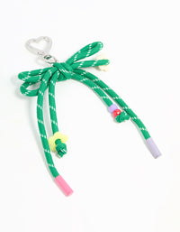 Green Rope Heart Keychain - link has visual effect only