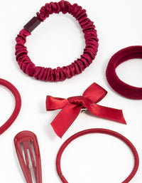 Red Hair Tie & Clip Pack - link has visual effect only