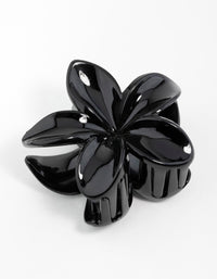 Black Frangipani Hair Claw Clip - link has visual effect only