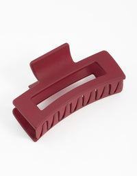 Burgundy Small Claw Clip - link has visual effect only