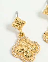 Gold Plated Petal Drop Earrings - link has visual effect only