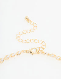 Gold Evil Eye & Heart Charm Necklace - link has visual effect only