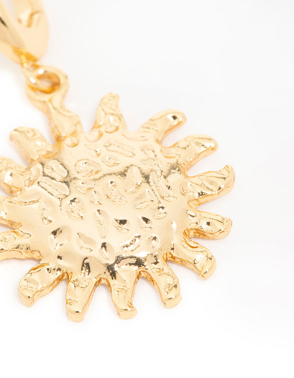 Gold  Molten Sun Charm