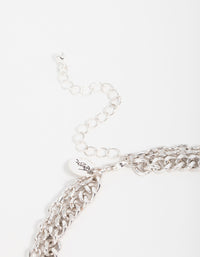 Silver Turquoise & Heart Layered Charm Necklace - link has visual effect only