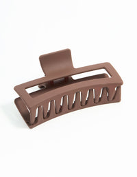 Brown Extra Large Claw Clip - link has visual effect only
