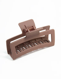 Brown Extra Large Claw Clip - link has visual effect only