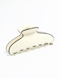 Cream & Black Claw Clip - link has visual effect only