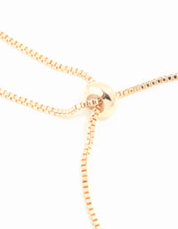Gold Cubic Zirconia Navette Toggle Bracelet - link has visual effect only