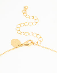 Gold Plated Cubic Zirconia Celestial Pendant Necklace - link has visual effect only
