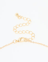 Gold Plated Cubic Zirconia Butterfly Pendant Necklace - link has visual effect only