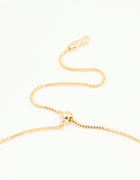 Gold Plated Teardrop Pendant Necklace - link has visual effect only