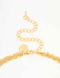Gold Plated Tennis Chain Layered Y-Necklace - link has visual effect only