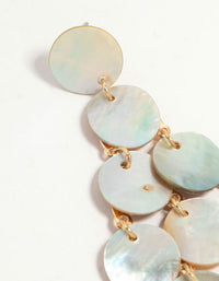 Genuine Shell Chandelier Drop Earrings - link has visual effect only