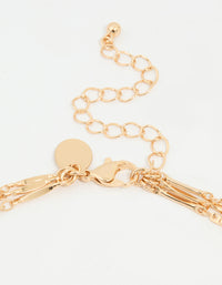 Gold Coin Layered Necklace - link has visual effect only