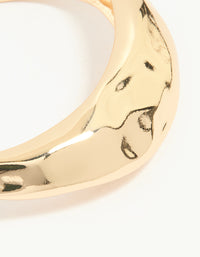 Gold Chunky Textured Wrist Cuff - link has visual effect only