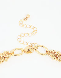 Gold Roman Pendant Y-Necklace - link has visual effect only