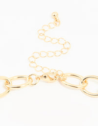 Gold Mixed Stone Circle Necklace - link has visual effect only