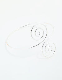 Silver Swivel Arm Cuff - link has visual effect only