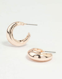 Rose Gold Bubble Hoop Earrings - link has visual effect only
