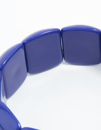 Blue Acrylic Thin Slater Stretch Bangle - link has visual effect only
