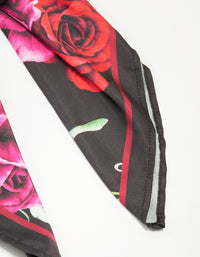 Bold Rose Fabric Scarf - link has visual effect only