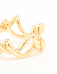 Gold Plated Wire Twisted Ring - link has visual effect only
