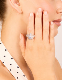 Rose Gold Plated Pearl Stacked Rings 3-Pack - link has visual effect only